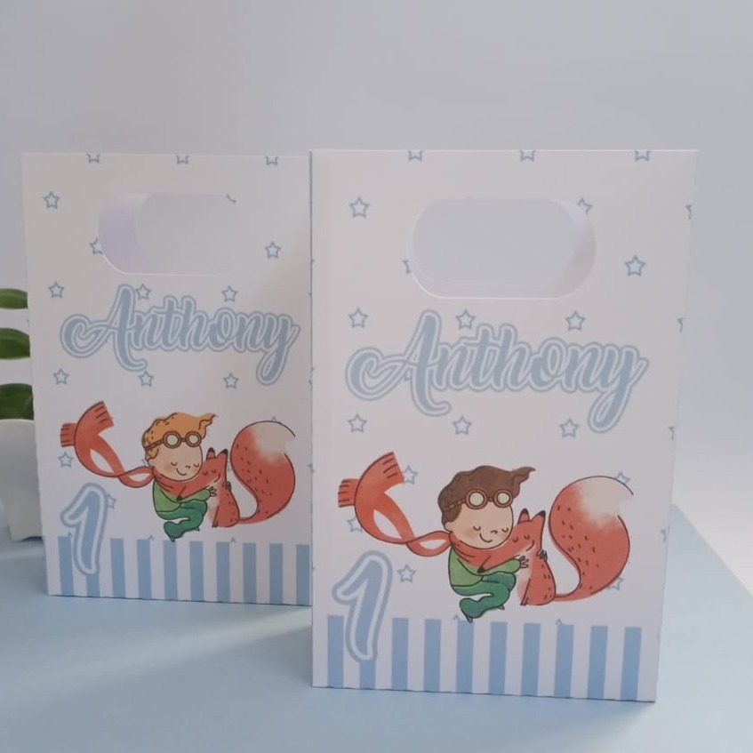 Sacolinha Personalizada Pequeno Princípe Lembrancinhas Festa Infantil Aniversário, Mesversário
