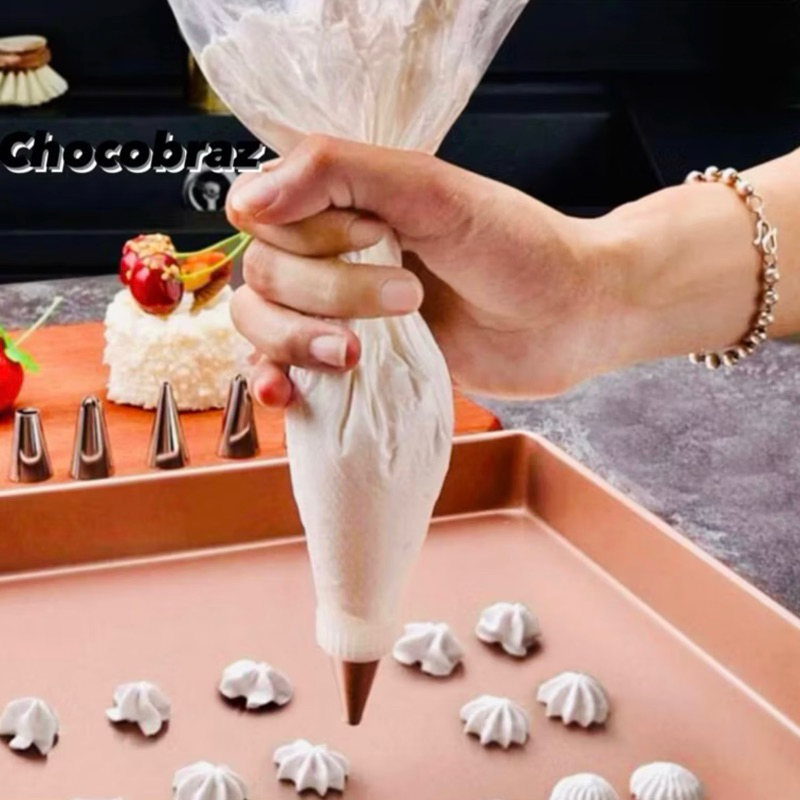 100~500 Saco Manga de Confeitar 22x32 PRIME CHEF Para Bico Confeiteiro Cozinhas// em Oferta na Shopee