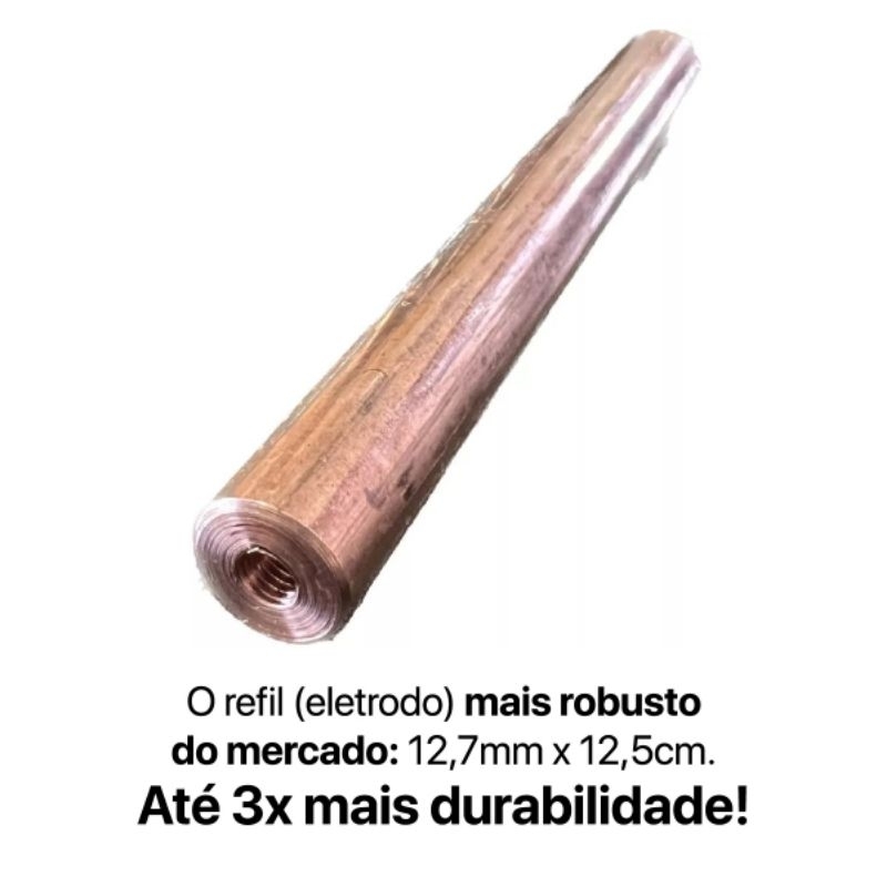 Refil (eletrodo) de cobre para Ionizador Aqua-ion de 25, 50, 70, 80 e 120m3. em Oferta na Shopee