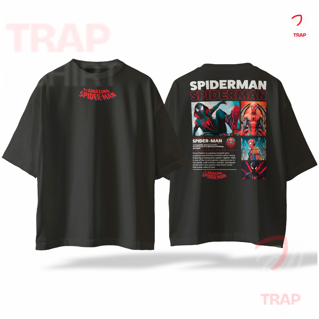 Camiseta Basica Homem-Aranha do Aranhaverso 100% Algodão Premium Miles Morales Edition Strertwear em Oferta na Shopee