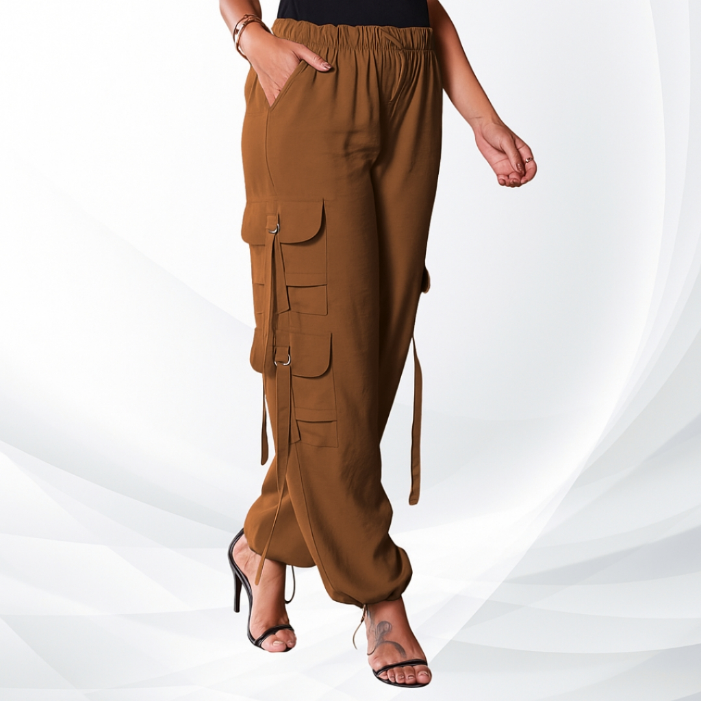 Calça Parachute Cargo Marrant Premium – Alfaiataria com Estilo e Funcionalidade em Oferta na Shopee