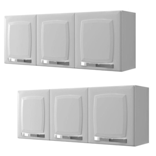 Kit 2 Armário Aéreo Itatiaia Aço Rose 105cm – Cozinha, Lavanderia ou Escritório em Oferta na Shopee