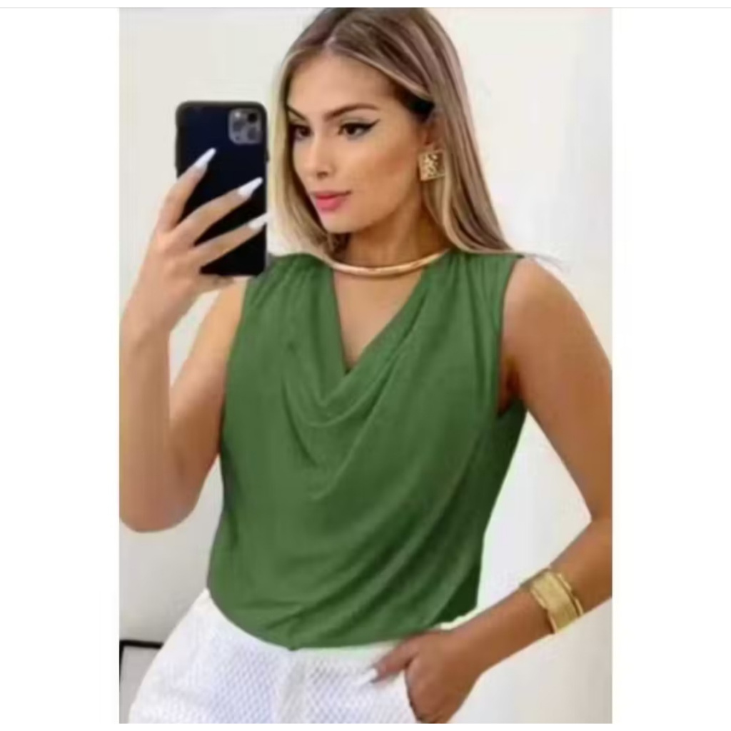Blusa Feminina Gola BOBA Suplex Soltinha em Oferta na Shopee