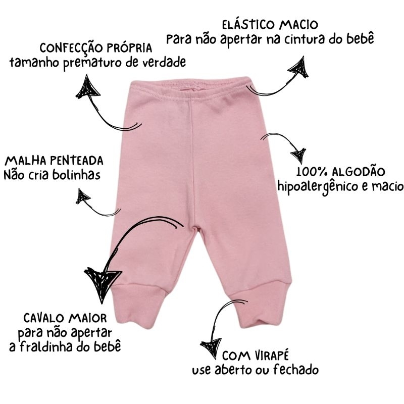 MIJÃO PREMATURO COM VIRAPÉ 100% ALGODÃO. ROUPA DE BEBÊ. BONECA REBORN