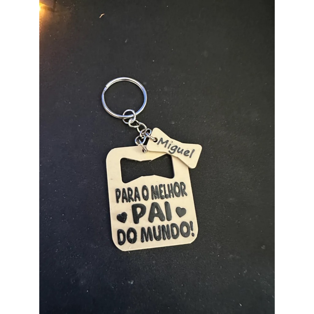 Chaveiro Dia Dos Pais 3D Personalizado