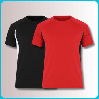 KIT2 Camiseta /Camisa Lisa Dry Fitness Treino-Academia-Casual Masculina Respiravel Confortável