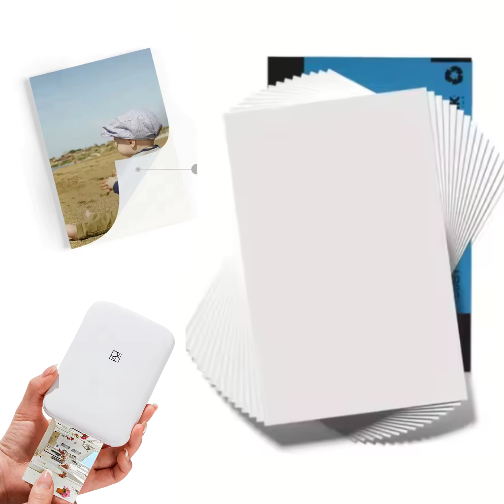 Papel Fotografico Zink Instantâneo Térmico Compatível com Câmeras Para Impressora MT53 em Oferta na Shopee