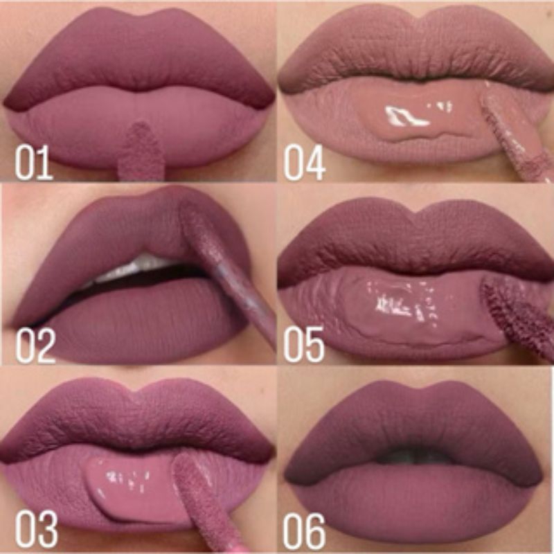 Batom Líquido Matte Nude Max love 24h Longa Duração Resistente à Água