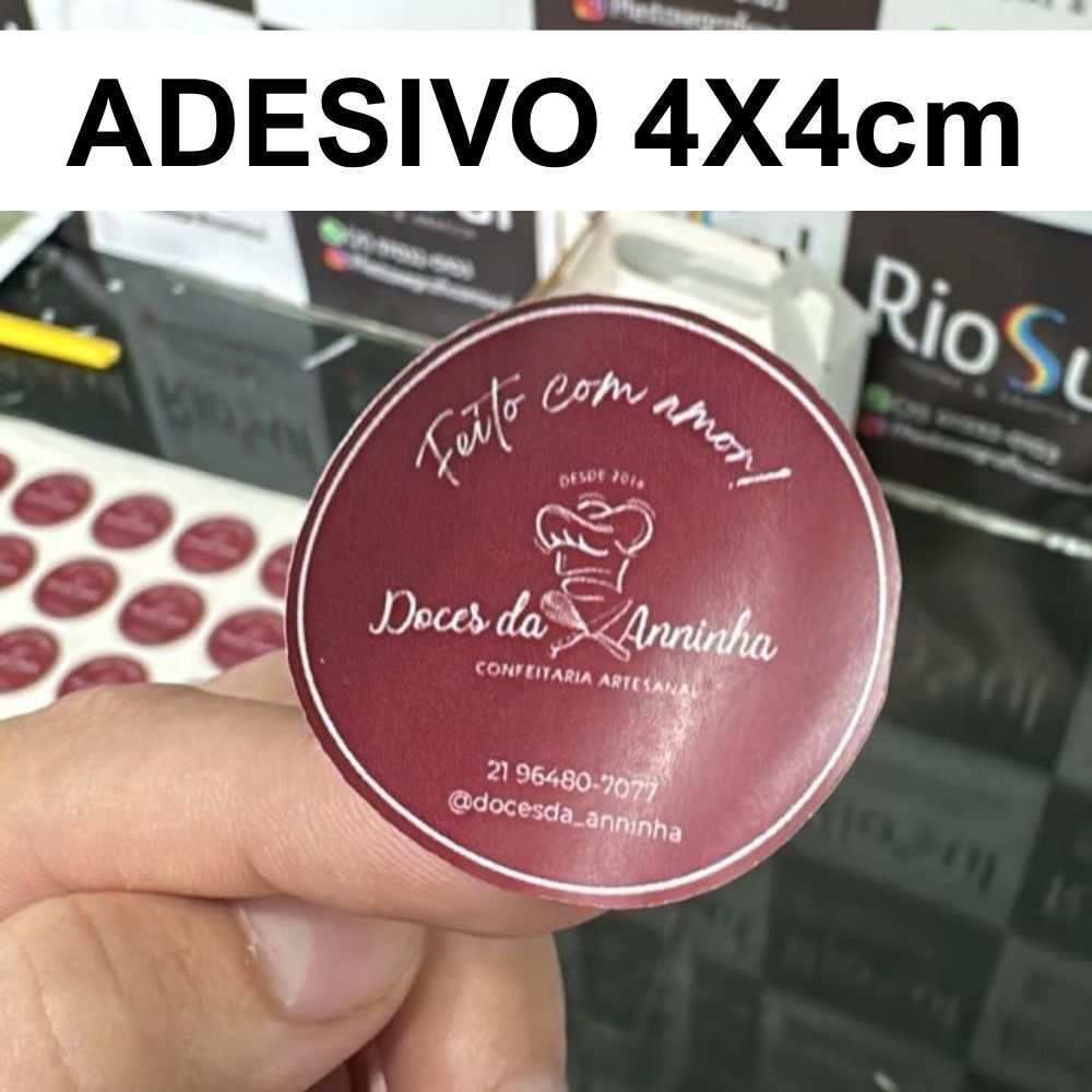 1000 etiquetas 4x4cm adesivas personalizadas recortados -  ENVIO IMEDIATO FULL - ARTE GRÁTIS em Oferta na Shopee