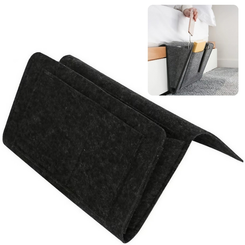 Organizador De Cama Porta Controle Treco Celular Tablet iPad Livro Oculos Suporte Objetos