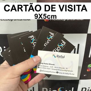 Cartão de Visita COUCHÊ 250gr - 1000 unidades - ARTE GRÁTIS - Frete Grátis - ENVIO RÁPIDO Frente e Verso em Oferta na Shopee
