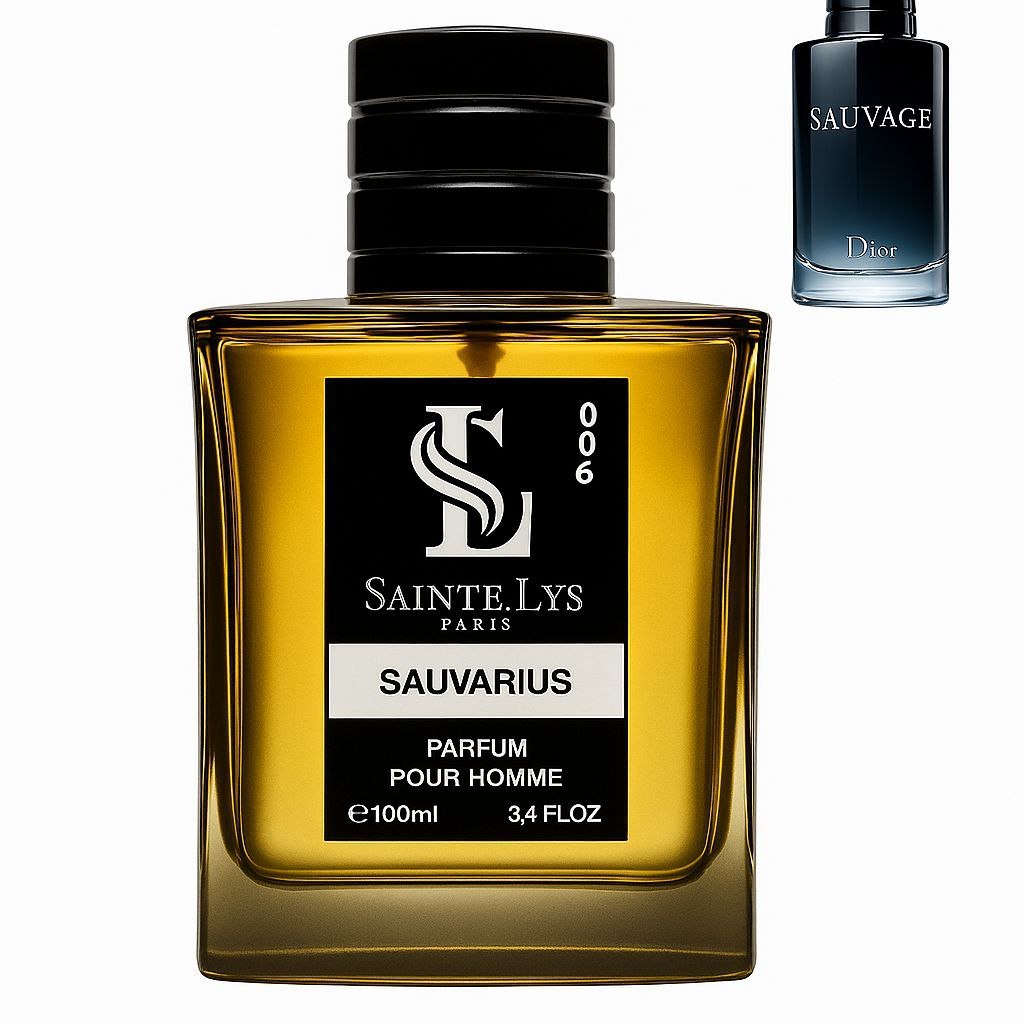 "Perfume Masculino Sainte Lys Sauvarius 50ml - Eau de Parfum Importado, Fixação Intensa, Inspiração Sauvage Dior"