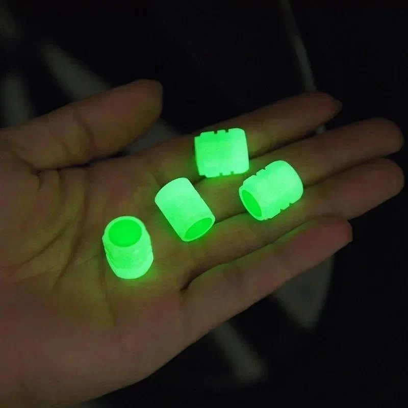 Kit Com 4/8/12 Unidades Atacado de Tampa De Bico de Válvula De Pneus Cor Fluorescente Luminosa Para Moto Autos e Bike