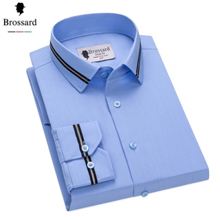 BROSSARD Camisa Social Masculina Slim Fit em Algodão Premium - Manga Longa | Envio de São Paulo em Oferta na Shopee