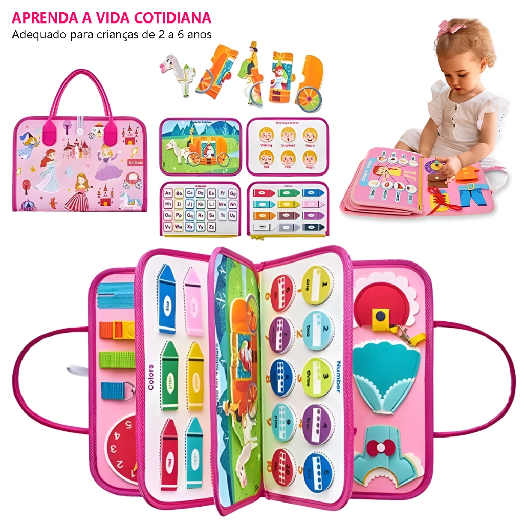 Brinquedos Sensoriais Básicos De Habilidades De Vida Para Toddlers Montessori Busy Board Crianças