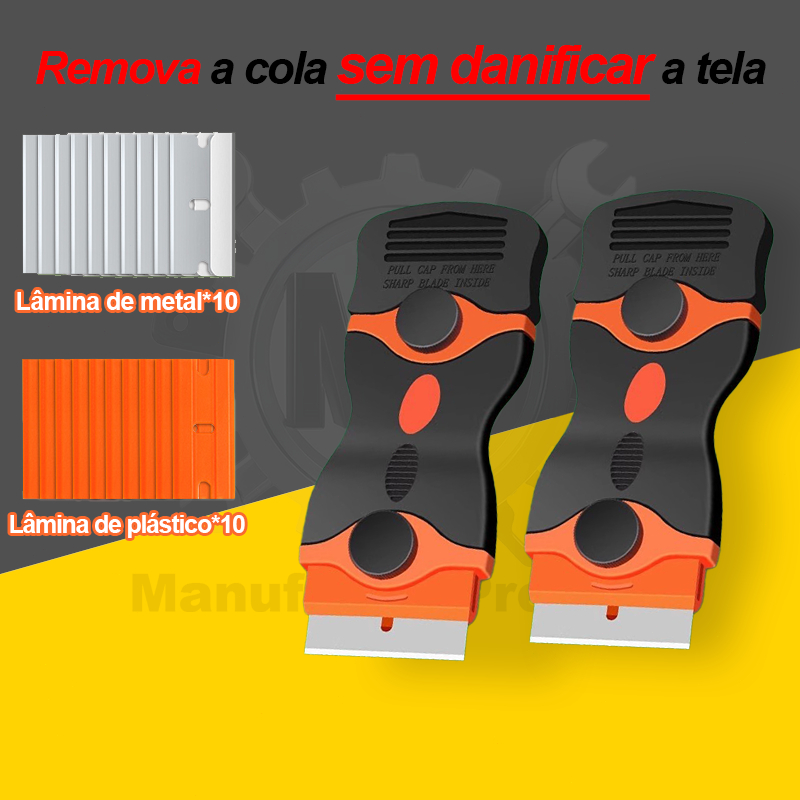 Raspador De Dupla Face Vidro Cerâmico Removedor De Cola Ferramenta De Cerâmica 6pcs/20pcs