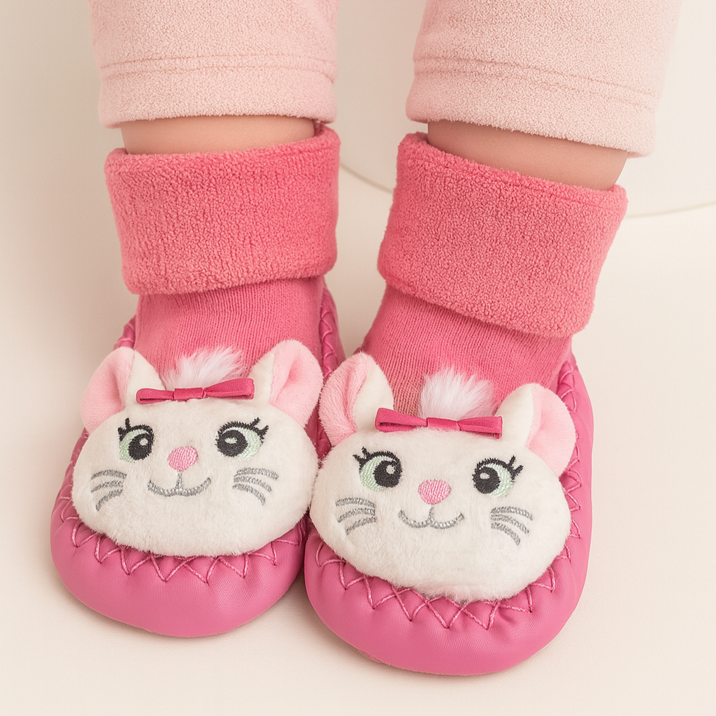 Meia Sapatinho Chocalho Bebê Menina Primeiros Passos Antiderrapante com Sola em Oferta na Shopee