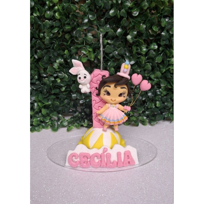 Topo de Bolo Circo Rosa Biscuit - Comprar com Melhor Preço em Padaria