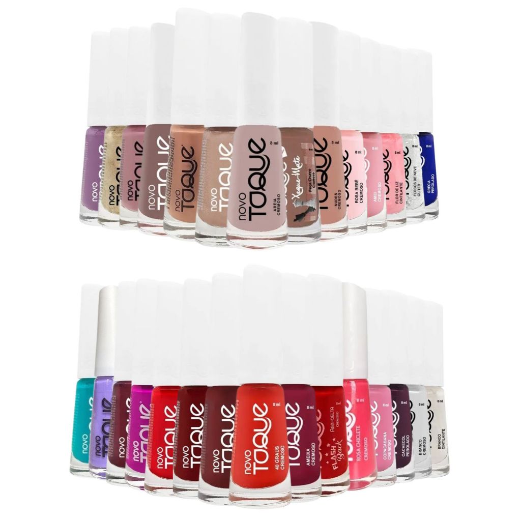 Kit com 30 Cores Diferentes - Esmalte Novo Toque em Oferta na Shopee