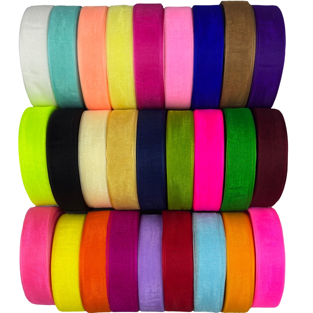 Fita de Organza Voal Premium Nº 5 - 25mm x 45m | Alta Qualidade em Oferta na Shopee