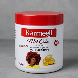 Karmeell Hair definidor de cabelos cacheados e crespos (Mel Cola) 500g em Oferta na Shopee