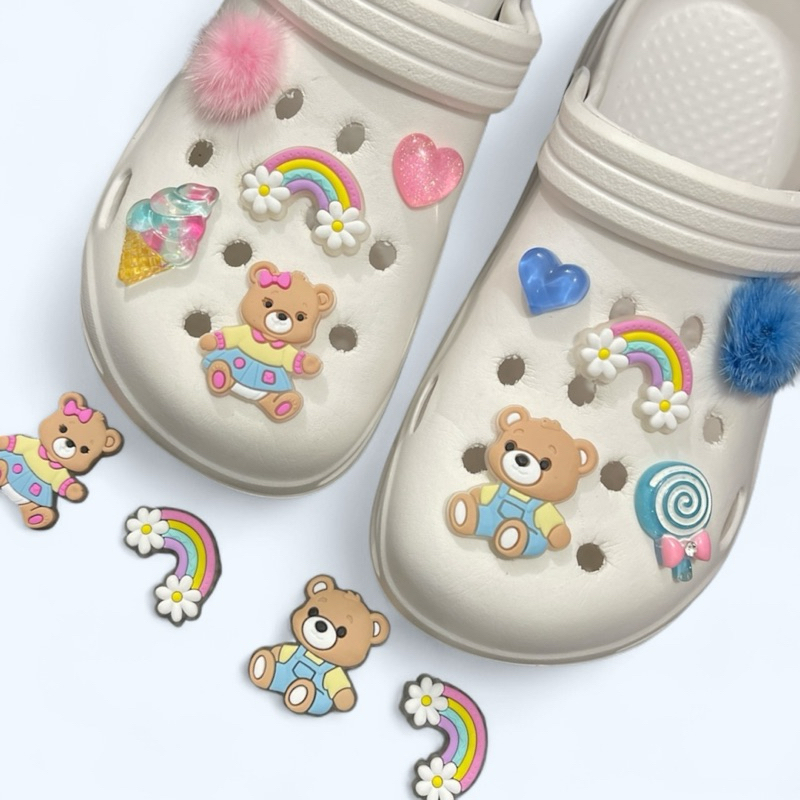 Kit ursinhos Pins/Bottons para Babuches calçados em Oferta na Shopee