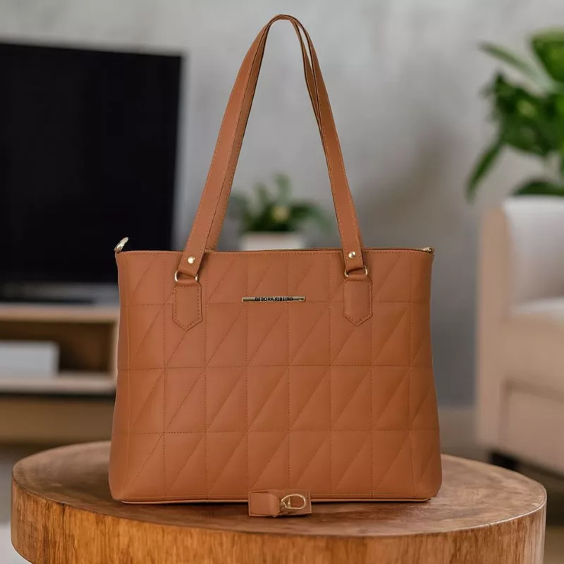 Bolsa Feminina Tiracolo com Alça Transversal de Ombro em Material — foto 4