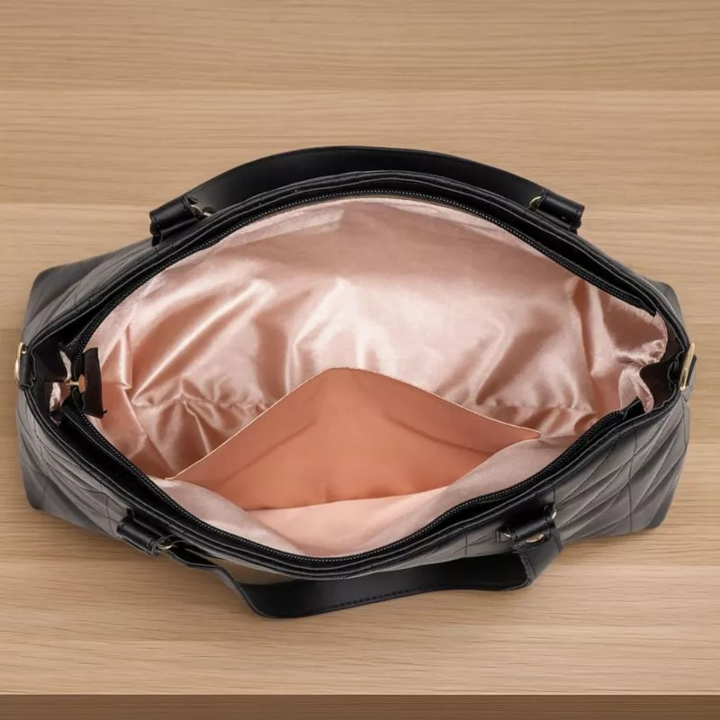 Bolsa Feminina Tiracolo com Alça Transversal de Ombro em Material — foto 3