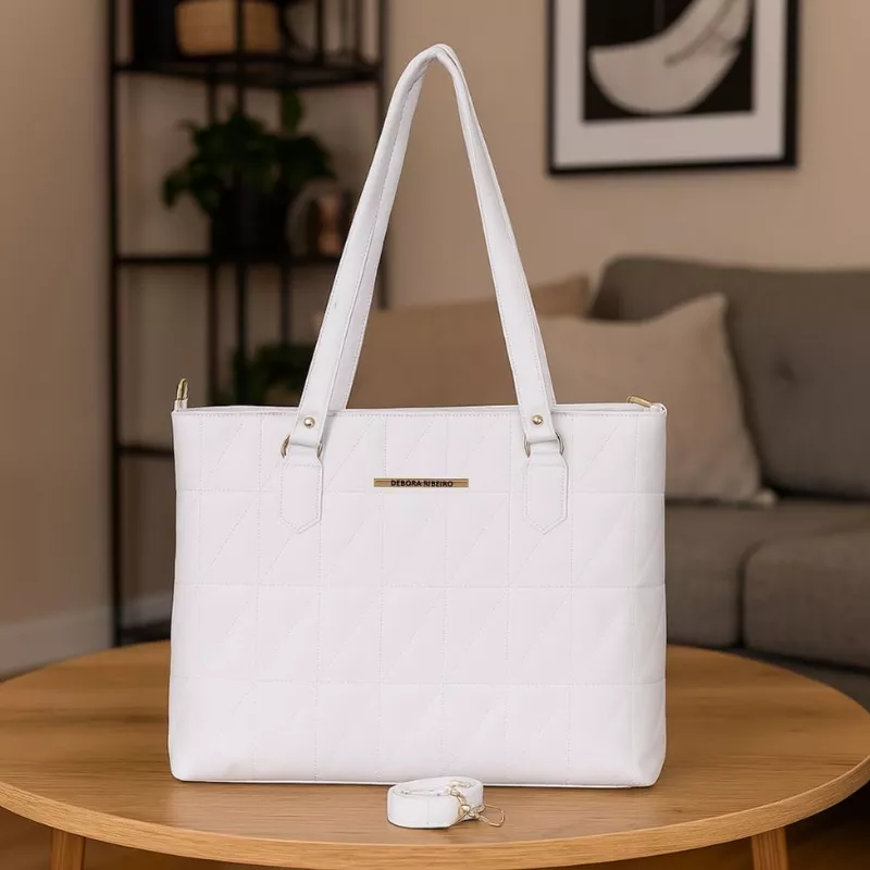 Bolsa Feminina Tiracolo com Alça Transversal de Ombro em Material — foto 7