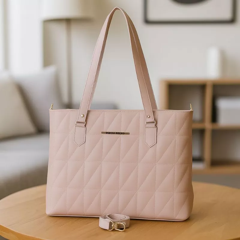 Bolsa Feminina Tiracolo com Alça Transversal de Ombro em Material — foto 6