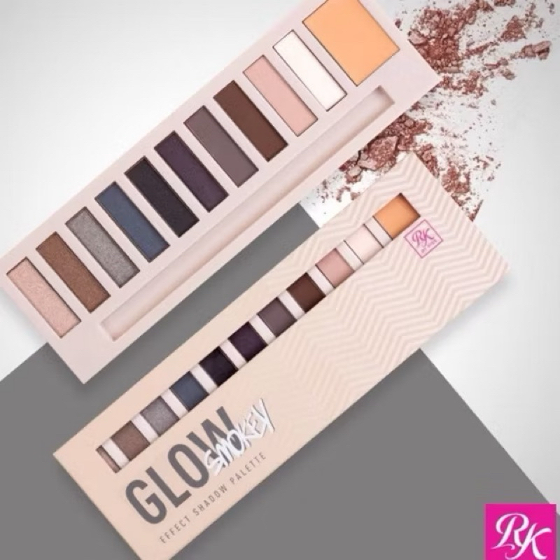 Paleta de Sombras Rk By Kiss Effect - Glow Smokey - Estojo