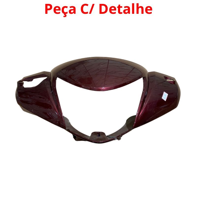 Carenagem Frontal Farol Biz 125 11/17 C/ Freio a Disco Pintura C/ Detalhe