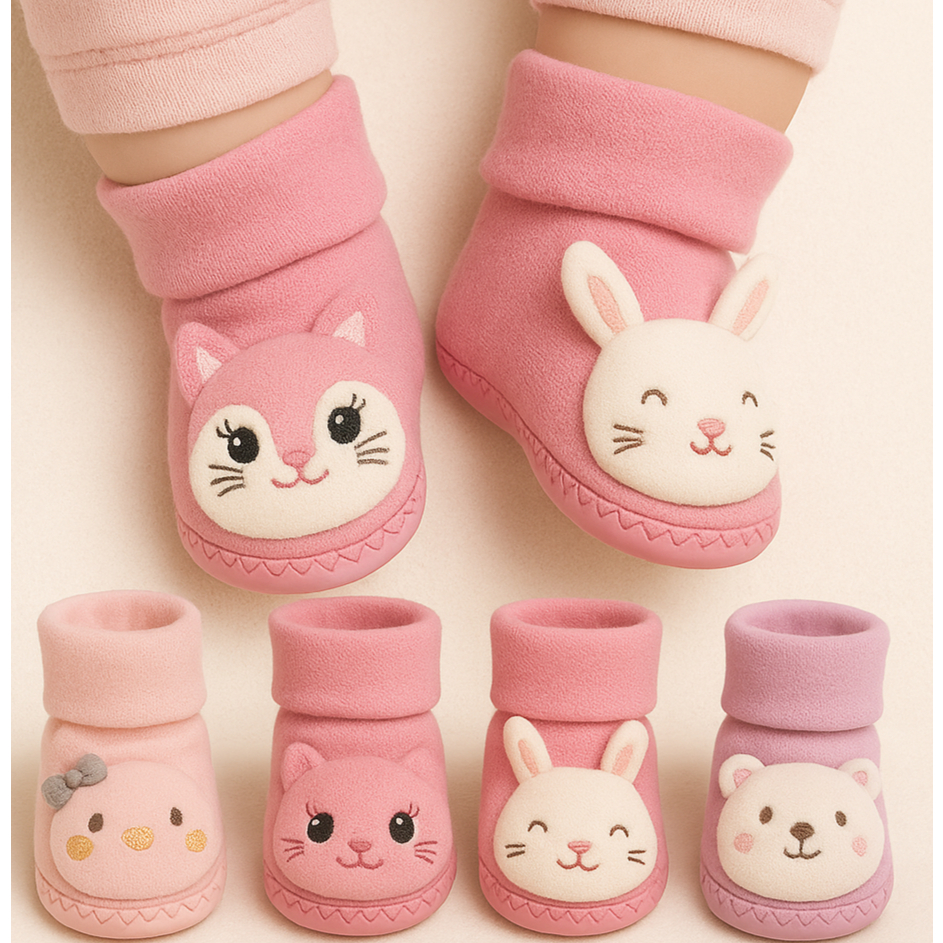 Meia Sapatinho Chocalho com Sola Antiderrapante Bebê Menina Recém Nascido em Oferta na Shopee