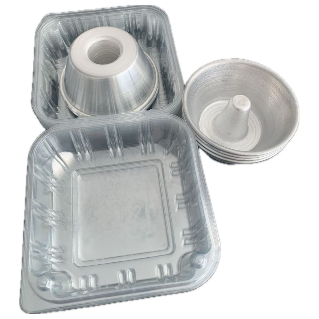 Kit 10 Forma Mini Vulcão 12 x 6 x 8 Cm Para Bolo Pudim Com 20 Embalagem H14