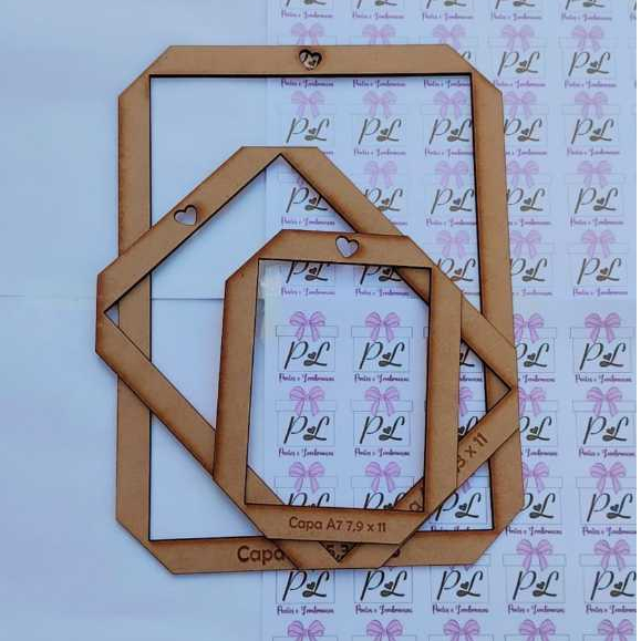 Gabarito MDF para capas A5, A6 e A7