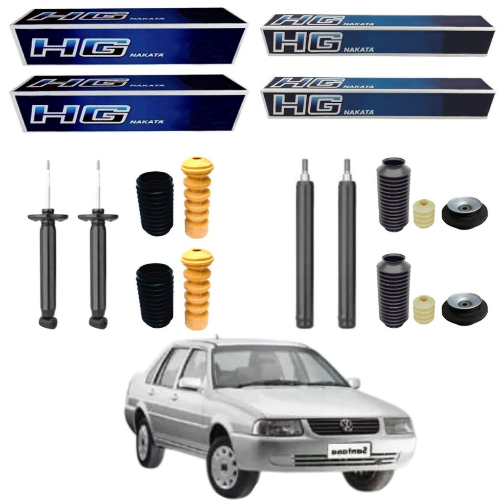 KIT 4 AMORTECEDOR SANTANA 1997 A 2006 NAKATA + KIT