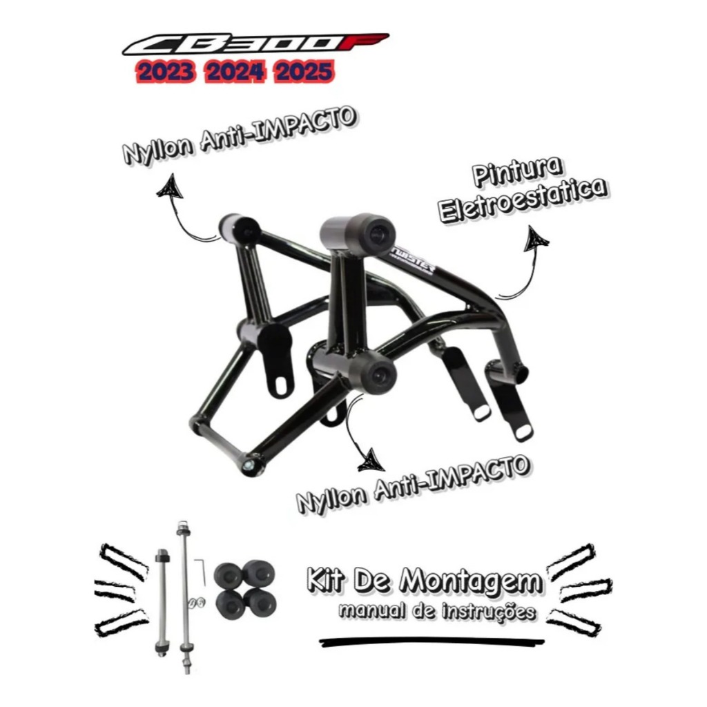 Protetor Motor Cb 300f Twister Cb300 Stunt Race Stunt Cage