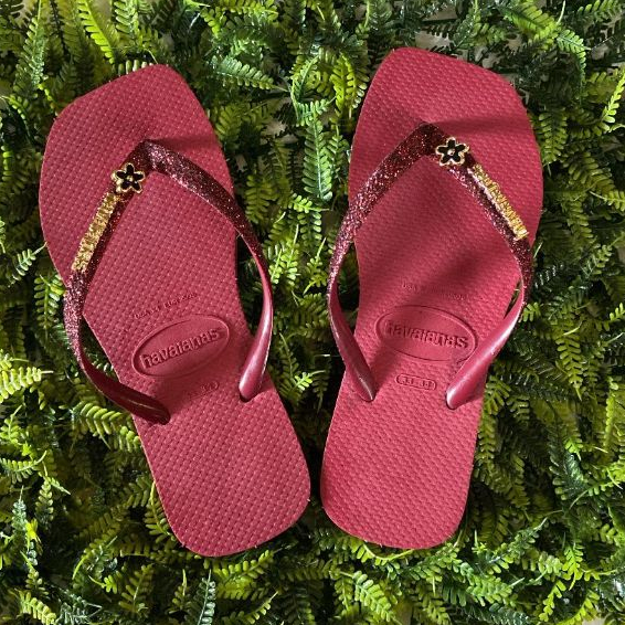 Chinelo Feminino com strass Brilho Lindo Confortável e Resistente - Envio Imediato em Oferta na Shopee