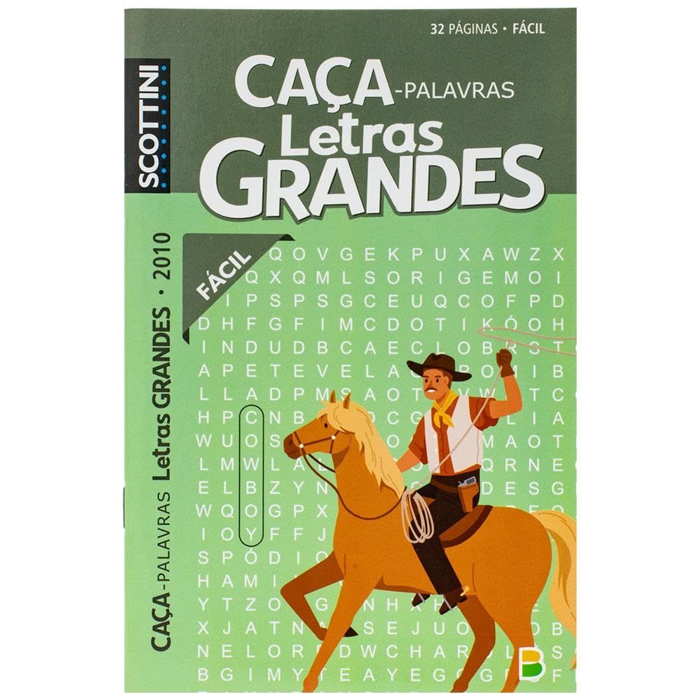 Scottini Caça-palavras | Letras Grandes | 2010 | Capa Verde