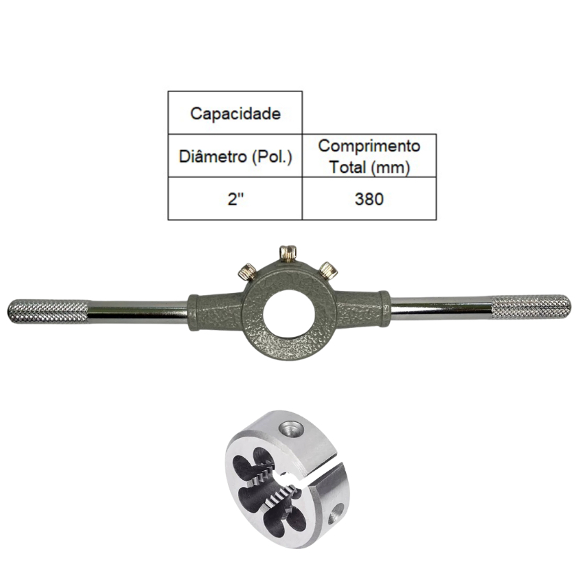 PORTA COSSINETE 2 POLEGADA + COSSINETE MANUAL AÇO LIGA M24 X 1,5 - ANSI - ROCAST