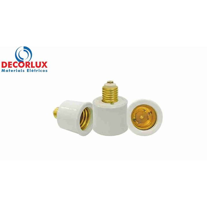 Bocal Adaptador E27 para Lâmpada E40 Porcelana 4A Decorlux