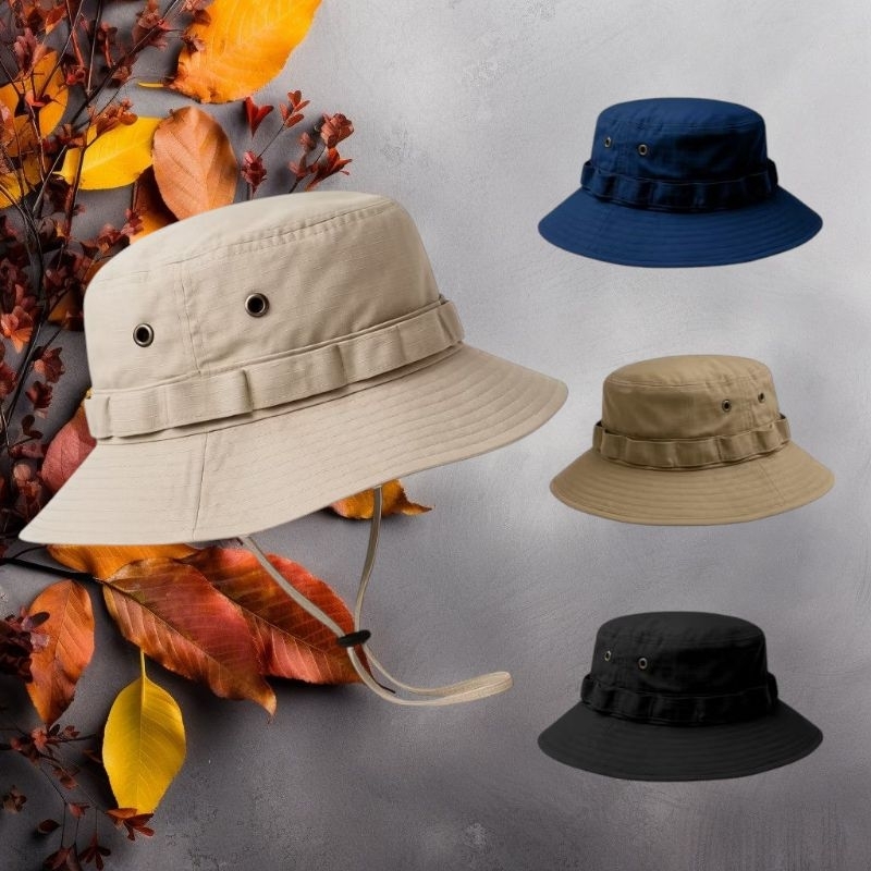 Chapeu Tático militar Bucket Boonie Hat Caça Chapéu Camping Pesca unissex Chapéu Militar