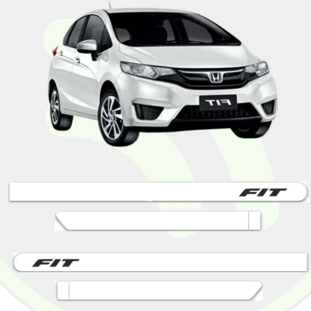 Friso Lateral Personalizado Honda Fit Cores Branco Preto Vermelho