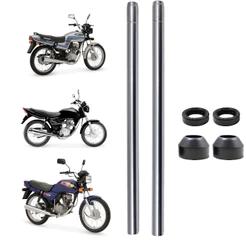 Par Tubo Interno Cilindro Bengala + Dois Retentor Bengala + Dois Guarda Po Cg 125 / Today 125 / Titan 125 / Fan 125