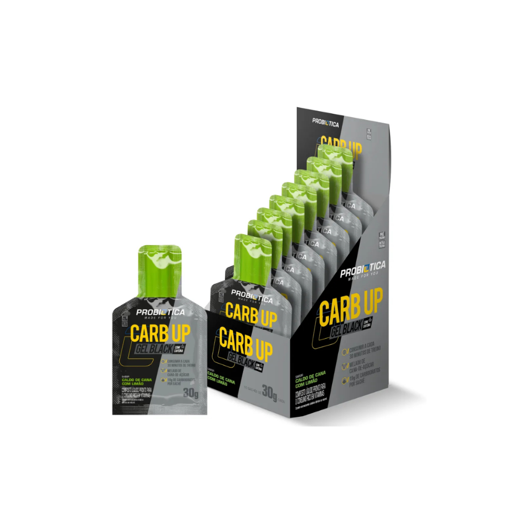 Carb Up Gel Super Fórmula - Caixa 10 Sachês - Probiótica 300g em Oferta na Shopee