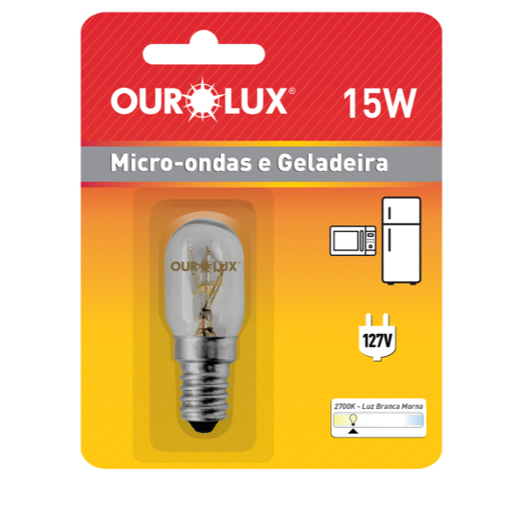Lâmpada Incandescente Micro-ondas e Geladeira  15W 127V E14