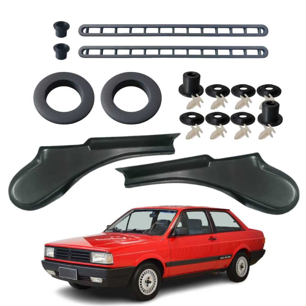 Kit Restauro Ombreira Gol Parati Saveiro Voyage Cor Cinza
