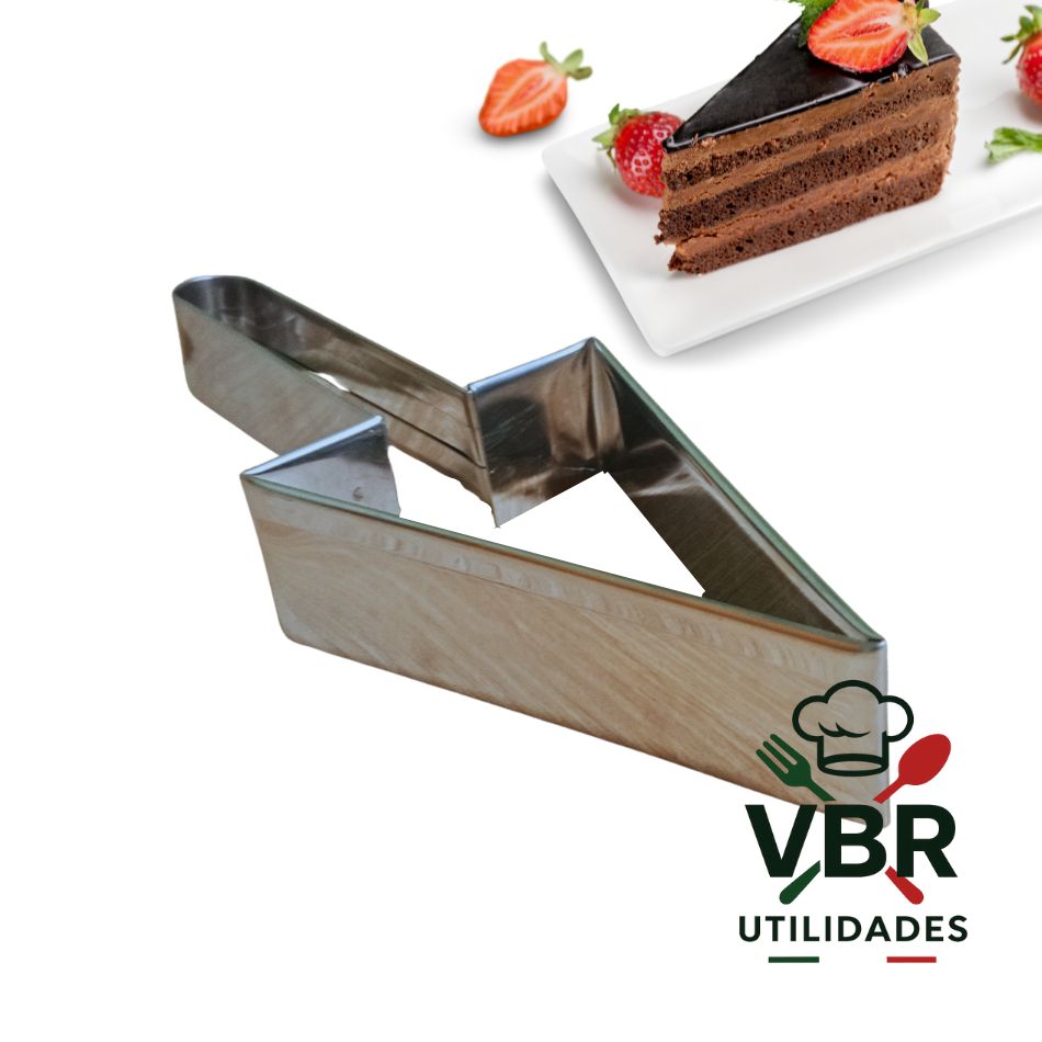 Cortador Fatiador Pedaço Bolo Grande - Aço Inox
