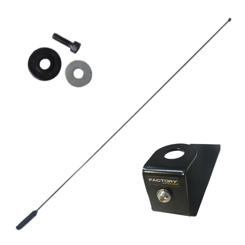 Antena PX Enfeite Black 90cm com Suporte para Caminhonetes