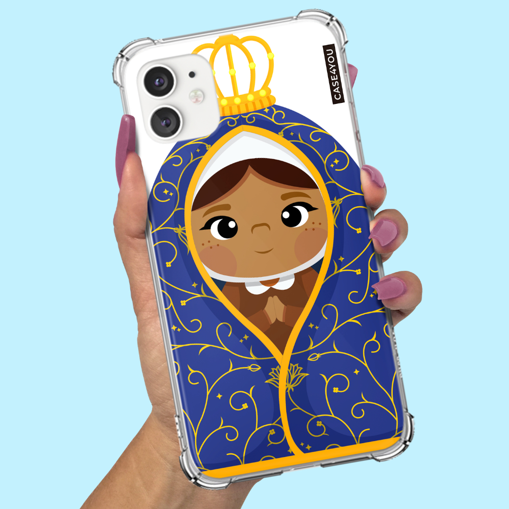 Capa Capinha para Motorola Moto Edge 20 30 40 50 60 Lite Pro Neo Ultra Fusion Personalizada Nossa Senhora 2
